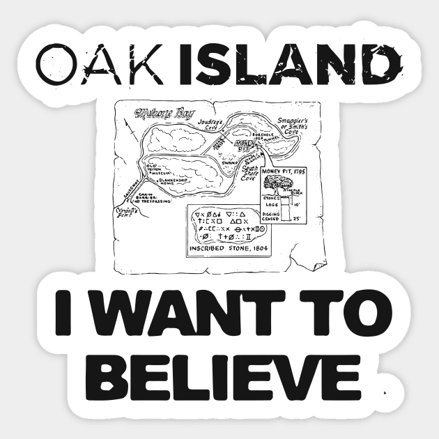 Oak Island I Want to Believe Sticker by OakIslandMystery